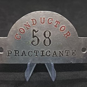 Placa "Scania Coche 143" y Placa "Conductor 58 Practicante" - imagen 2