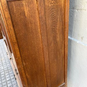 Ropero Antiguo de Roble con 3 Puertas, Espejo Biselado y 4 Cajones - imagen 7