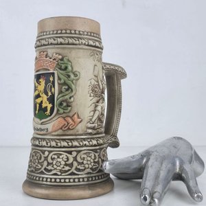 Jarra de Cerveza de Cerámica Artesanal "Heidelberg" - Hecha en Brasil - imagen 1