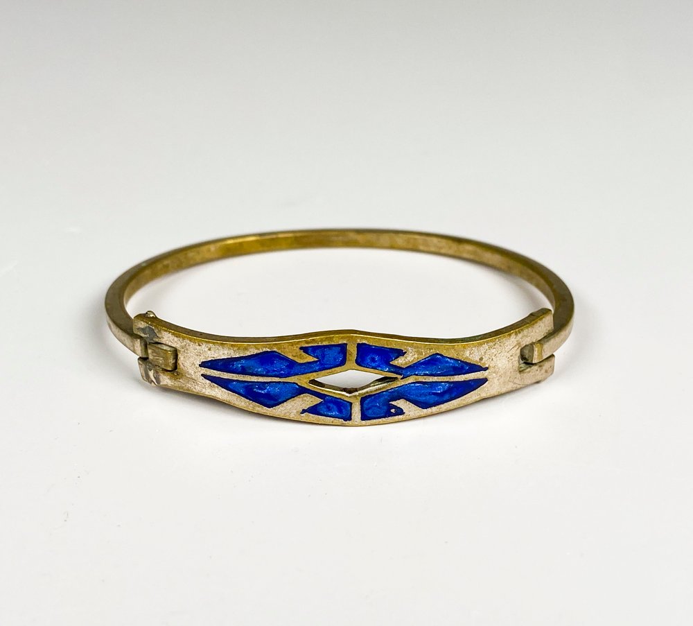 Pulsera y colgante de lapislázuli con diseño millefiore - imagen 2