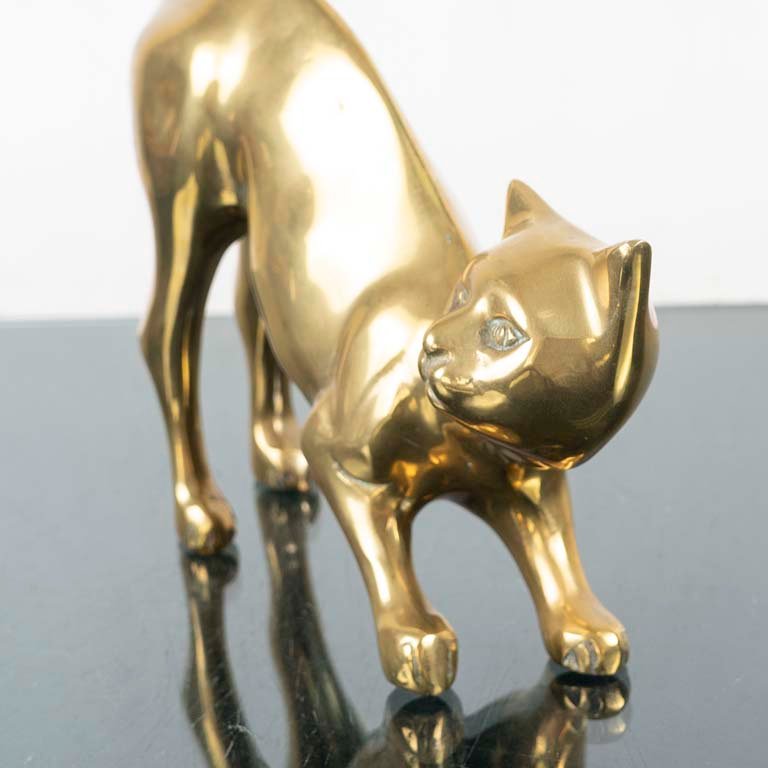 Escultura de gato de bronce de gran tamaño - imagen 2