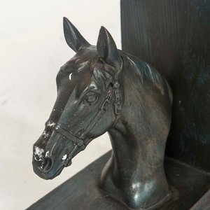 Par de Aprieta Libros Modernos con Diseño de Caballos en Resina - imagen 2