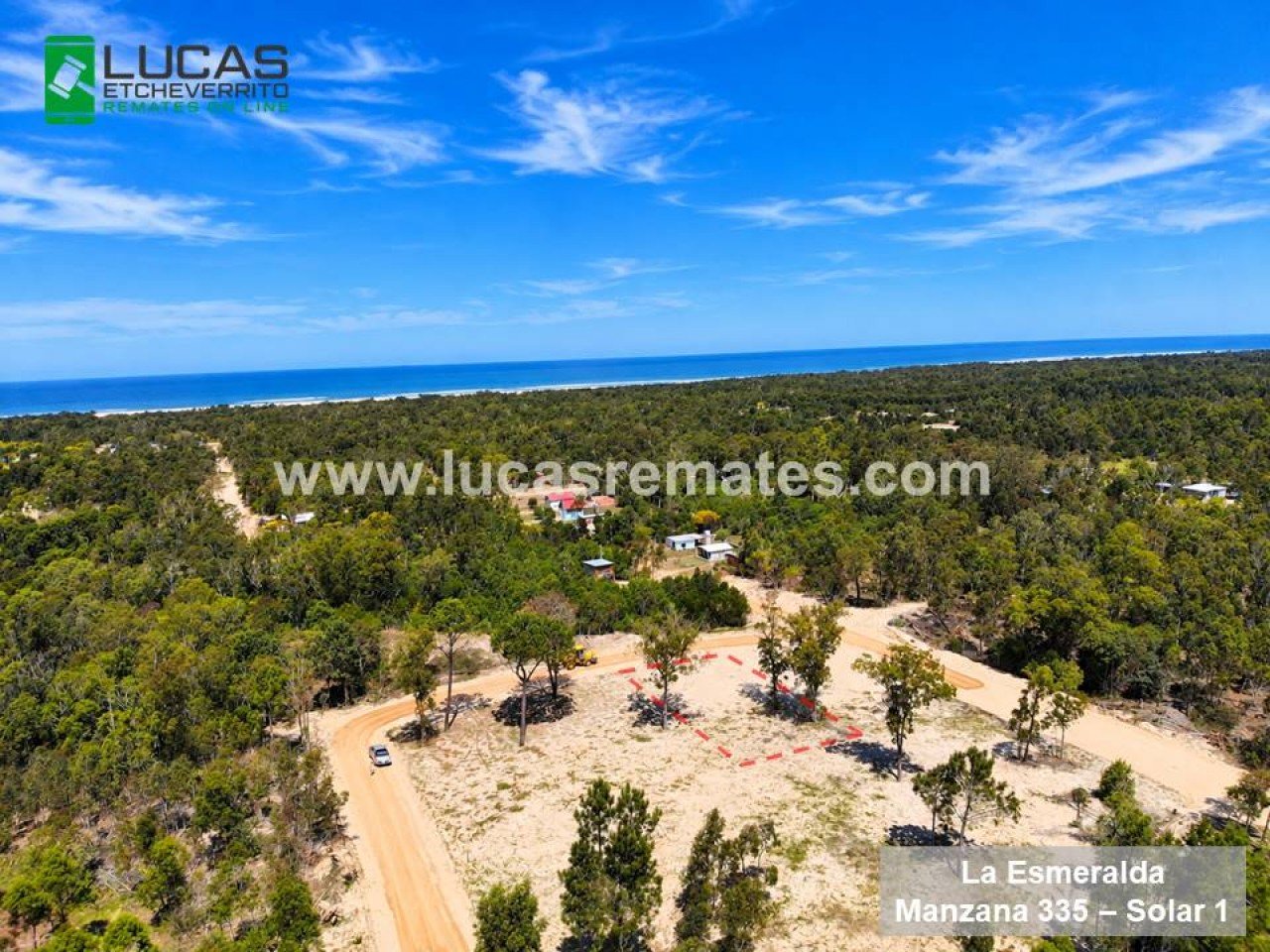 Terreno en La Esmeralda, Rocha - 568.75 m² con Vistas al Mar