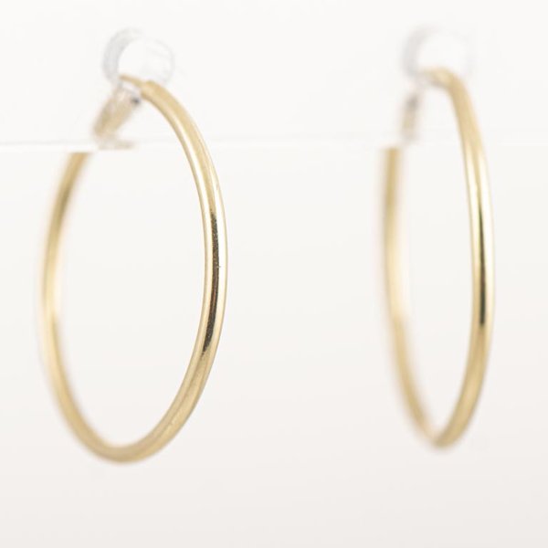 Par de Aros Argolla Oro 18k - 1.7 cm - imagen 1