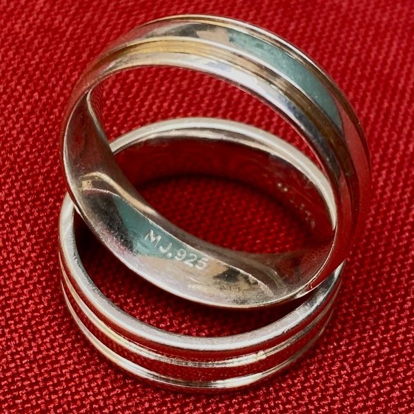 Anillos de plata con detalles en oro - imagen 4