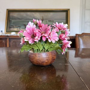 Floreros de Mambu con Flores Artificiales Rosas - imagen 8