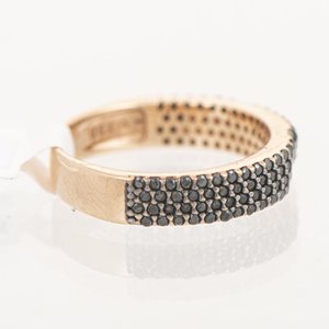 Anillo de Oro 18k con Brillantes Negros - imagen 2