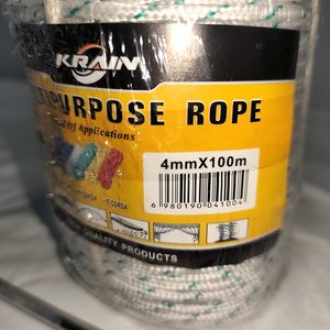 Rollo de Cuerda Náutica Multiuso Krain 4mm x 100m, Nueva en Blíster - imagen 4