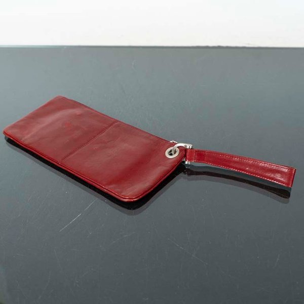 Porta Documentos de Cuero Rojo Hobo International