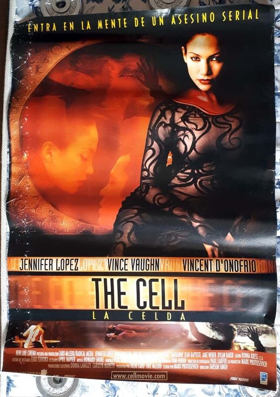 Poster Original "La Celda" (The Cell) con Jennifer Lopez - Año 2000