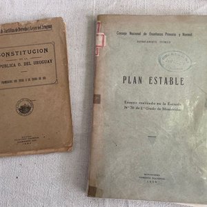 Lote de Constituciones y Planes de Estudio Uruguayos de 1918, 1951 y 1958 - imagen 1