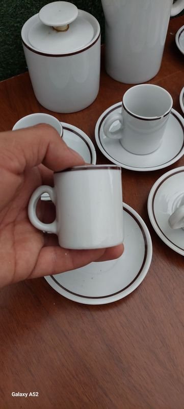 Juego de té blanco en porcelana - imagen 11
