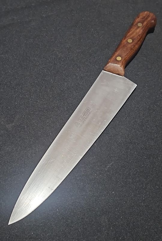 Cuchilla Profesional 3 Claveles de Acero Inoxidable, Hoja de 25 cm