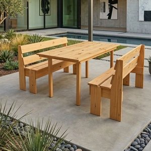 Lote anterior: Juego de Mesa y Bancos de Madera para Exterior