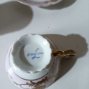 Juego de Tazas y Platillos de Café de Porcelana - Varias Procedencias - imagen 7