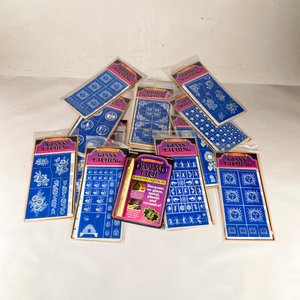 Lote siguiente: Lote de Adhesivos y Stencils para Grabado en Cristal "Rub'n'Etch"