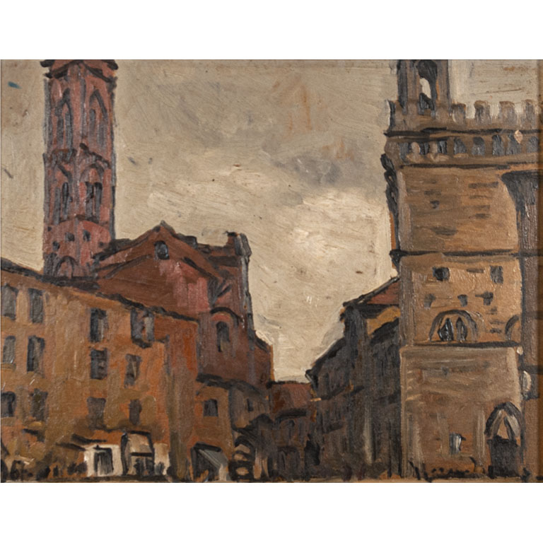 Lote anterior: Escena urbana de Horacio Torres: Óleo sobre cartón