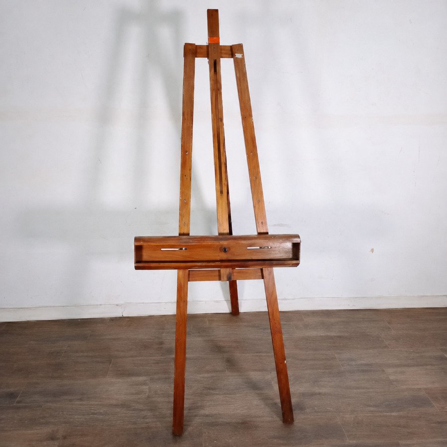 Atril de Madera para Artista con Cajón y Altura de 1,78m