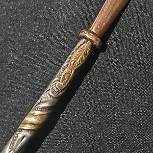 Bombilla de Plata y Oro para Mate, Excelente Estado - imagen 3