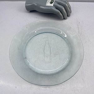 Lote siguiente: Plato Llano de Vidrio con Logo Coca-Cola - 25cm