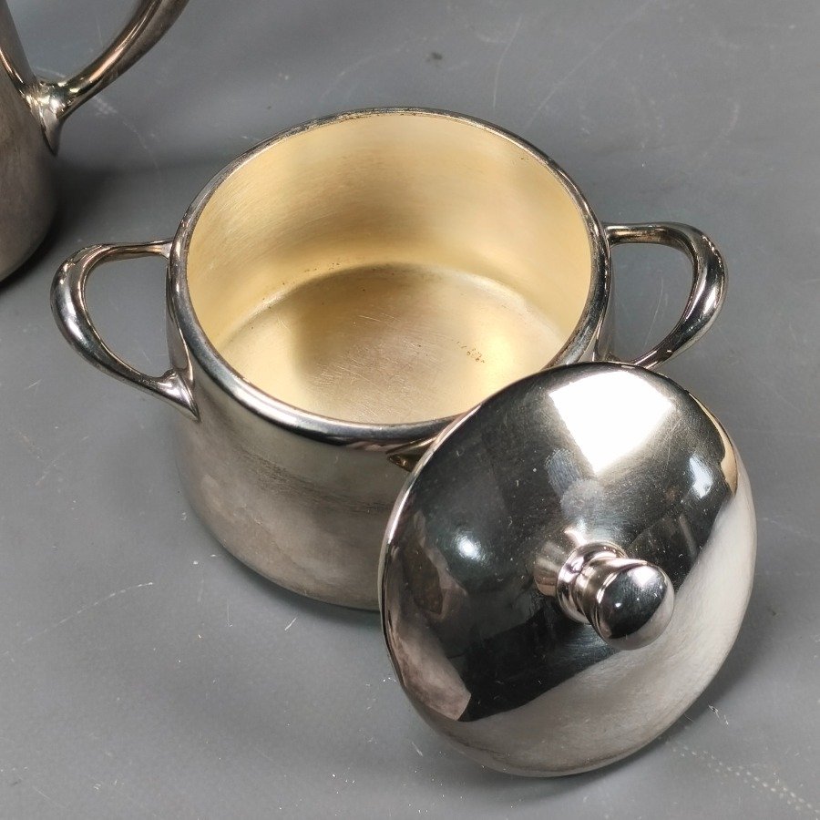 Servicio de té y café Christofle en plata - imagen 5