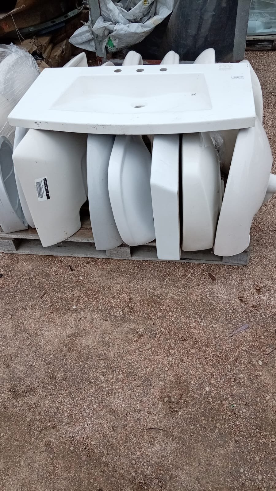 Lote de 15 Pileta de Baño Blanca