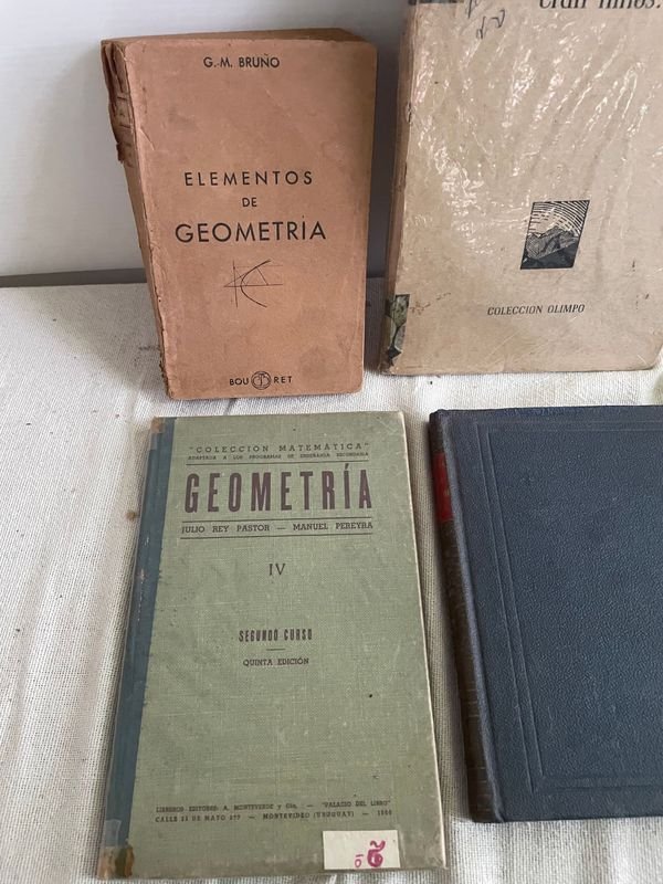 Lote de Libros de Geometría: Elementos de Geometría y Geometría IV