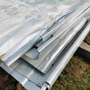 Lote de 12 Recortes de Chapa Autoportante Metálica - imagen 3