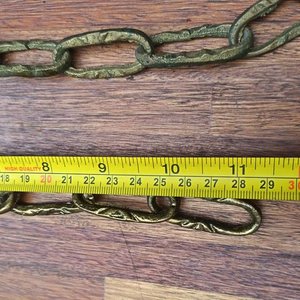 6 Tramos de Cadena de Bronce Decorativa, Largo Máximo 65 cm - imagen 4