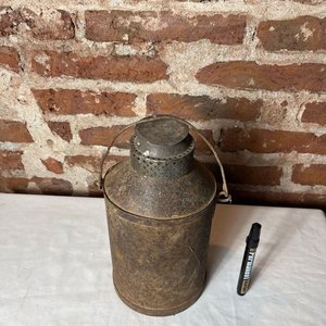 Tarro Lechero Antiguo de Chapa - imagen 2