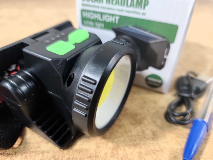 Lintera Minero LED Recargable y Solar - imagen 5