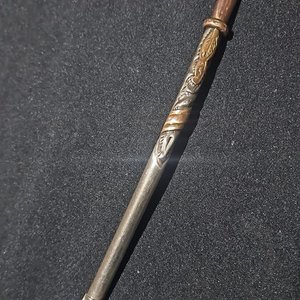 Bombilla de Plata y Oro para Mate, Excelente Estado - imagen 2