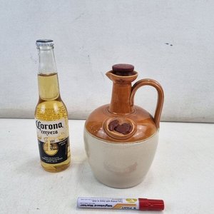 Antigua Botella Jarra Gres "Ye Monks Whisky Edinburgh" Donald Fisher - imagen 2