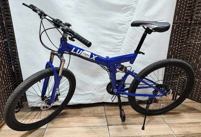 Bicicleta de Montaña Azul con Doble Suspensión y 21 Velocidades - imagen 1