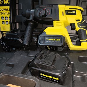 Rotomartillo Recargable Norstar 24V con 2 Baterías de Litio y Accesorios en Valija - imagen 5