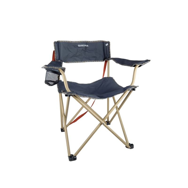 Silla de Camping Quechua XL Negra Plegable