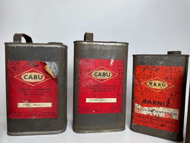 9 latas de lubricantes vacías para venta - imagen 4