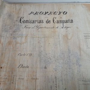 Antiguo Plano de Comisarías de Campaña para Artigas - Proyecto de 1896 - imagen 2