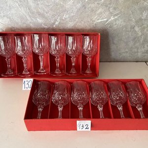 12 Copas de Cristal Tallado "Longchamp" Cristal d'Arques - imagen 3