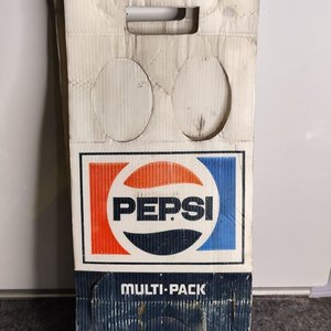 Dos Publicidades Antiguas Pepsi Multi-Pack de Cartón - imagen 3