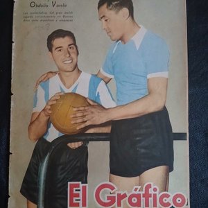 Revista El Gráfico Nº 1228 (1942) con Obdulio Varela y Ernesto Lazzatti - imagen 1