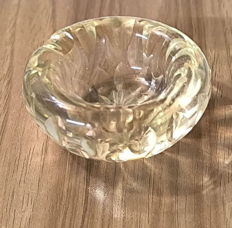 Cristal de Color Ambar - Cenicero de Excelente Calidad