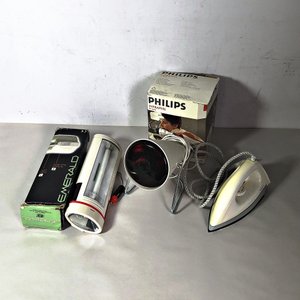 Lote de 3 piezas: Luz infrarroja Philips, linterna de tubo y plancha Kassel - imagen 1