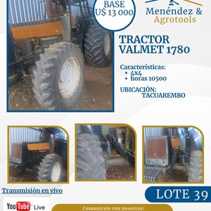 Lote anterior: Tractor Valmet 1780 Usado en Venta