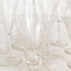 Botellón de Cristal con Tapón y 11 Copas con Guarda - imagen 2