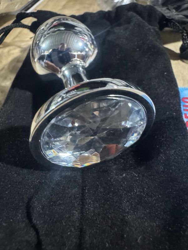 Juguete Anal Metálico con Cristal Decorativo