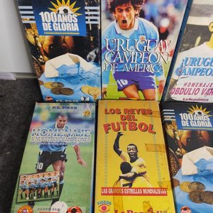 Lote de 7 VHS de Fútbol: Uruguay Campeón, Goles de Mundiales y Homenajes - imagen 5