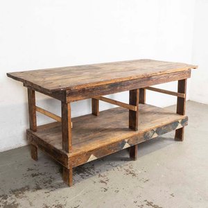 Lote anterior: Mesa de Trabajo Rústica en Pinotea con Estante - 208x90x97 cm