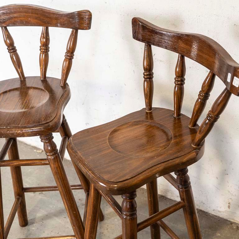 Sillas de madera pino con respaldo alto - imagen 2