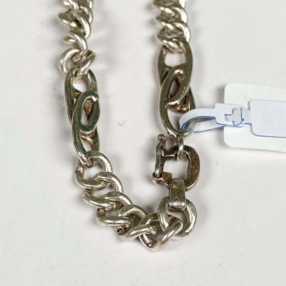 Pulsera de plata gruesa, accesorio para hombre - imagen 3